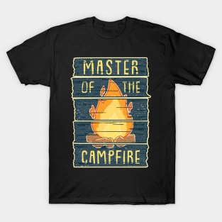 Master of the Campfire - Funny Vintage Camping Gift T-Shirt